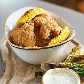 NoPollo frito con con salsa Ranch NoPollo frito con con salsa Ranch